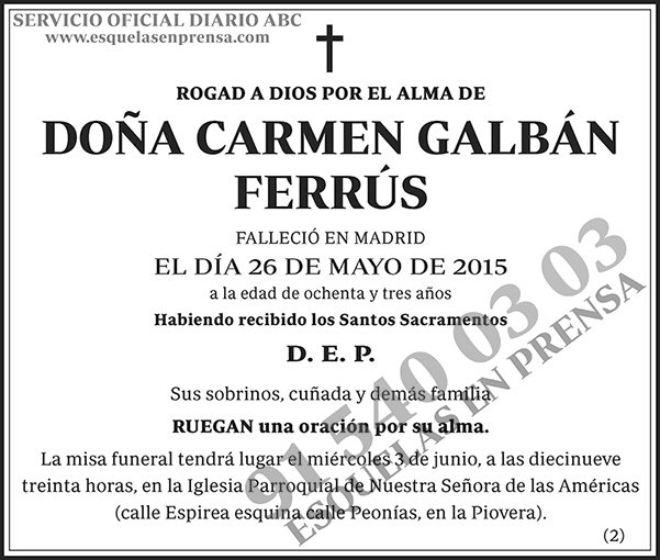 Carmen Garbán Ferrús